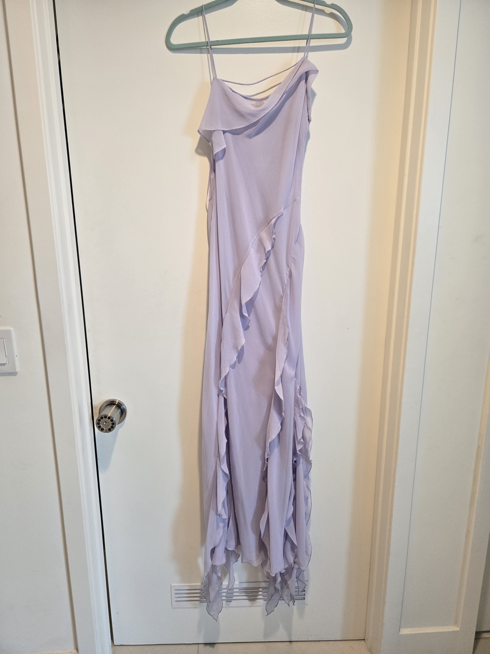 Mango Lilac Ruffle Slip Dress - Picture 6 of 7
